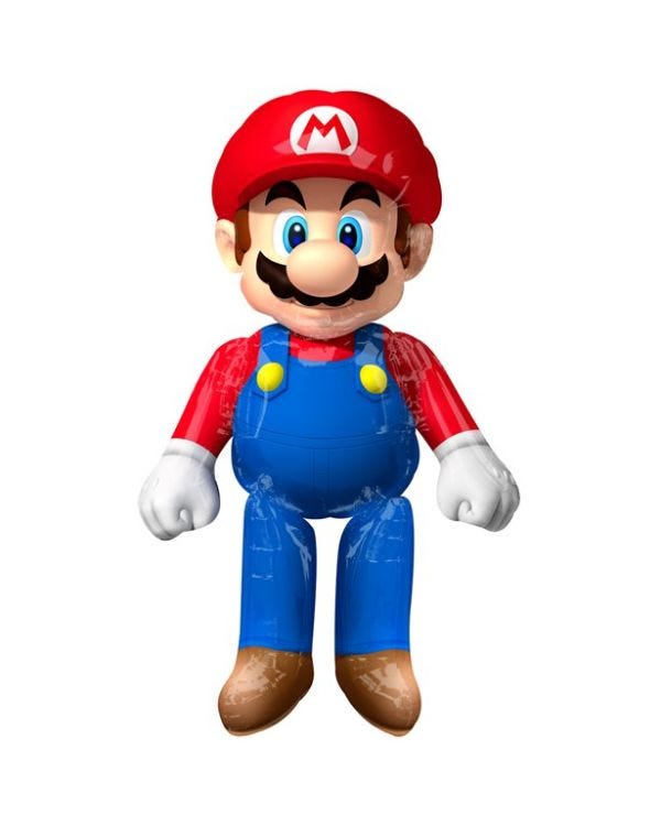 Super Mario Giant Foil Airwalker Balloon - 36&quot; x 60&quot;