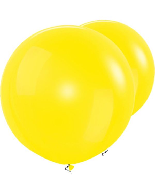 Yellow Giant Balloons - 36&quot; Latex (2pk)