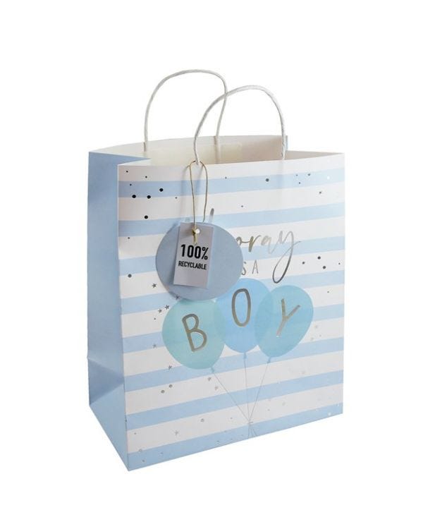 Hooray It&#039;s A Boy Large Gift Bag