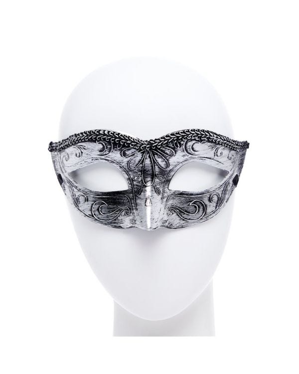 Metallic Silver Masquerade Mask