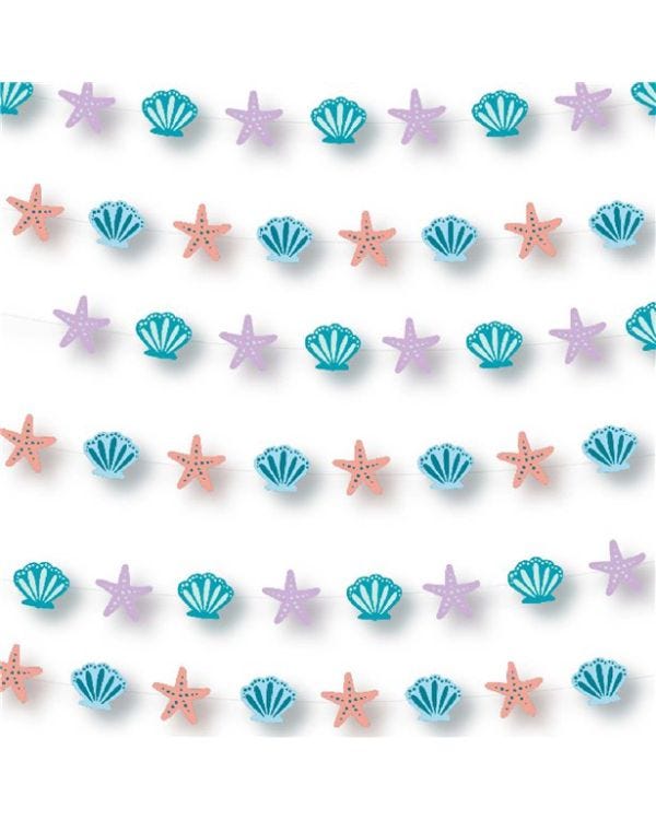Mermaid Tales String Decorations - 2.1m (6pk)