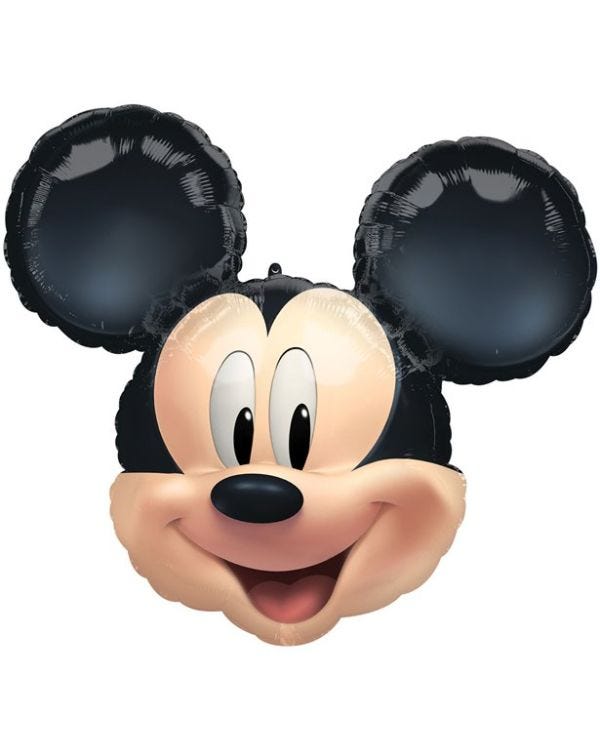 Mickey Head SuperShape Foil Balloon - 25&quot; x 22&quot;