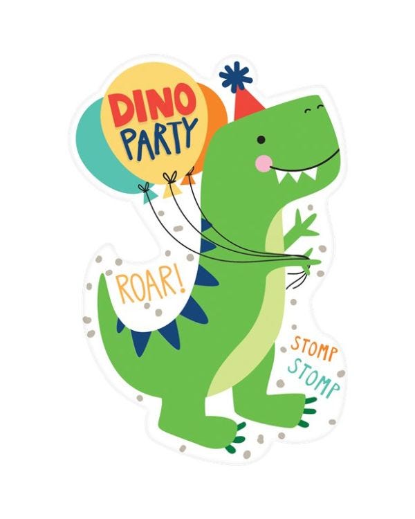 Dino-Mite Invitations (8pk)