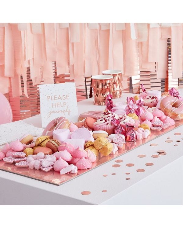 Rose Gold Food Grazing Board Table Kit