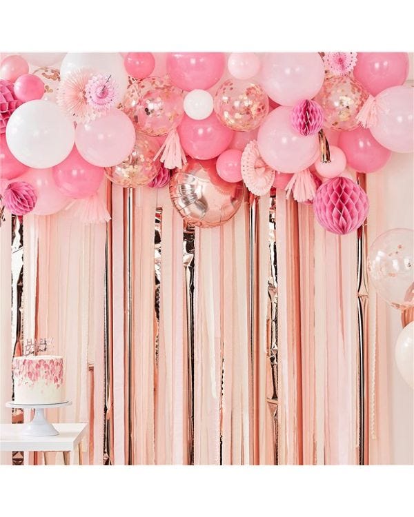 Mix It Up Pink Balloon Garland Kit - 20 Decorations and 70 Balloons