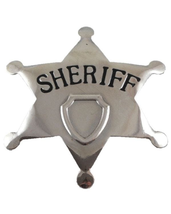 Sheriff Metal Badge - 6cm