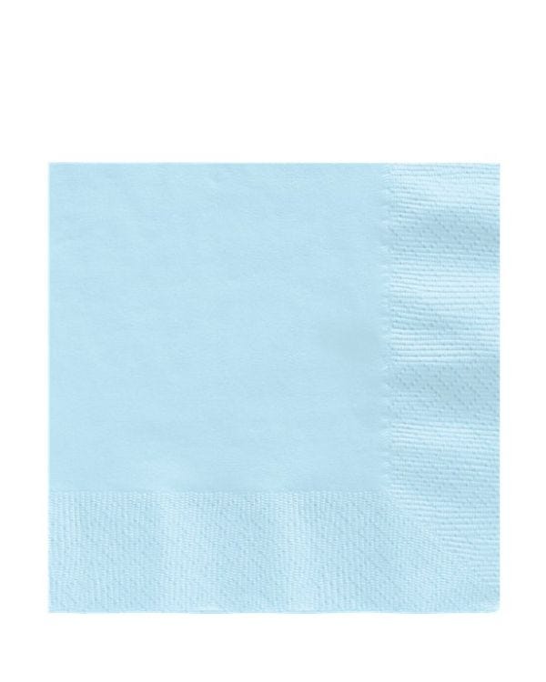 Baby Blue Paper Napkins 3ply - 33cm (20pk)
