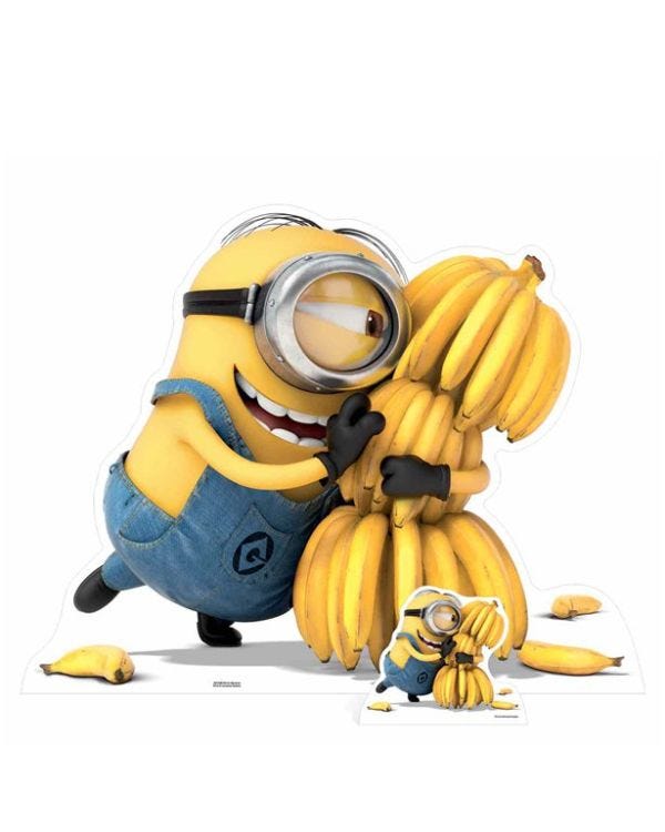 Despicable Me Minion Bananas Cardboard Cutout - 129cm x 100cm