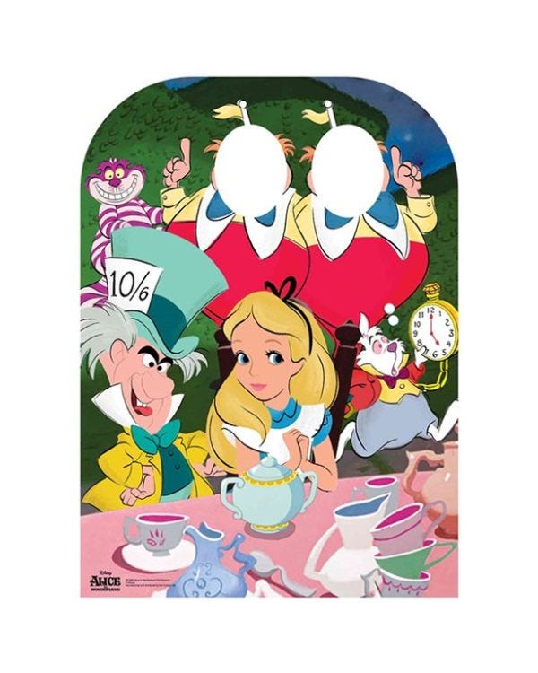 Alice in Wonderland Tea Party Stand In Photo Prop - 131cm x 95cm