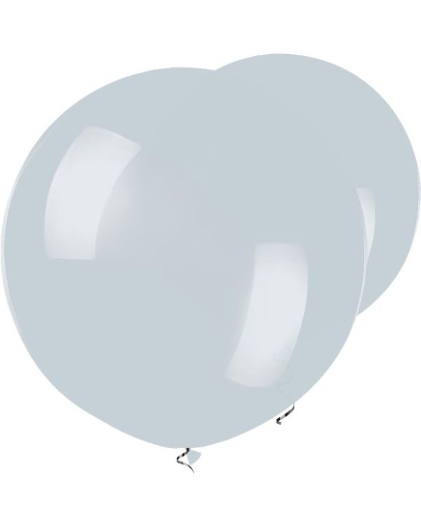 Fog Grey Balloons - 17&quot; Latex (50pk)