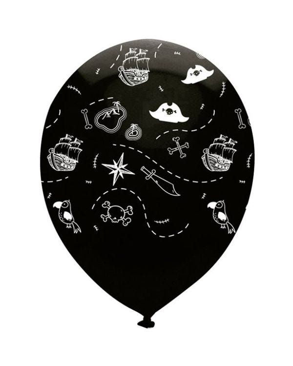 Pirate&#039;s Map Balloons - 12&quot; Latex (6pk)