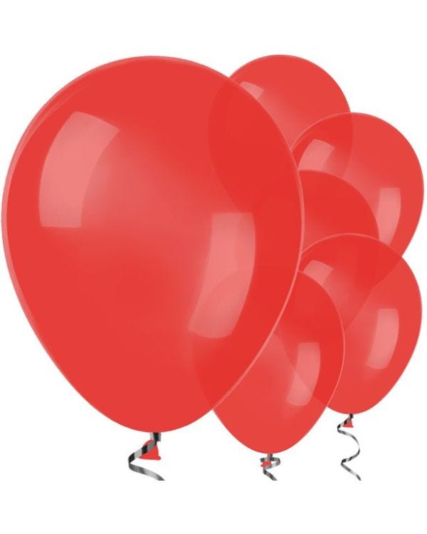Red Balloons - 12&quot; Latex Balloons (50pk)