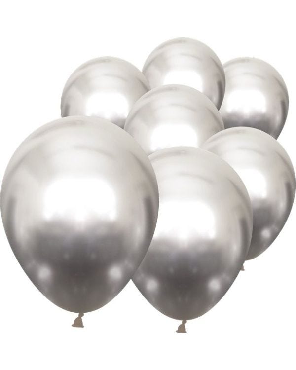 Mirror Silver - 5&quot; Latex (100pk)