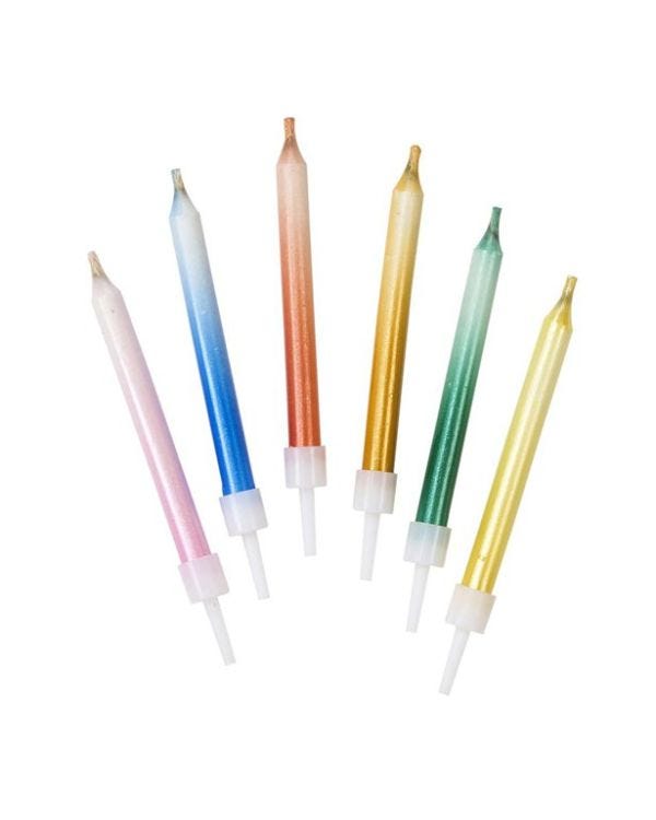 Rainbow Relighting Candles (24pk)