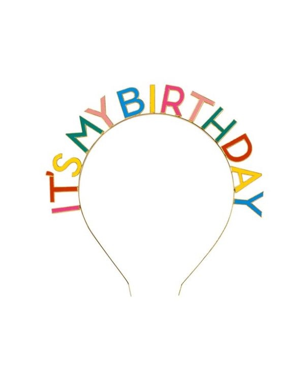 Rainbow &#039;It&#039;s My Birthday&#039; Headband