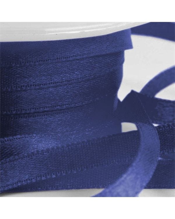 Navy Blue Satin Ribbon - 6mm (25m roll)