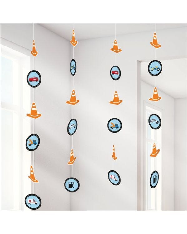 On the Road String Decorations (4pk)