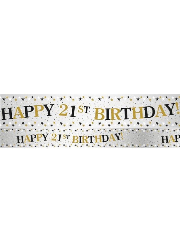 Sparkling Celebration 21st Foil Banner