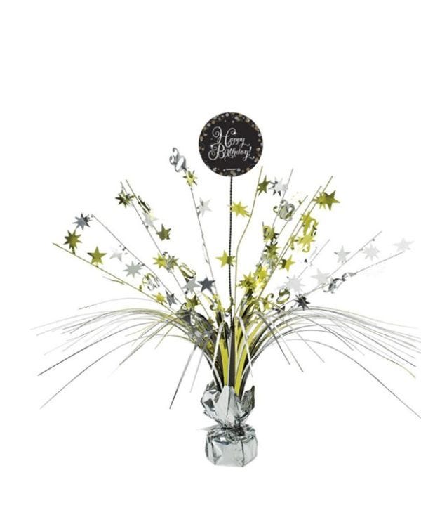 Sparkling Celebration Happy Birthday Centrepiece - 33cm