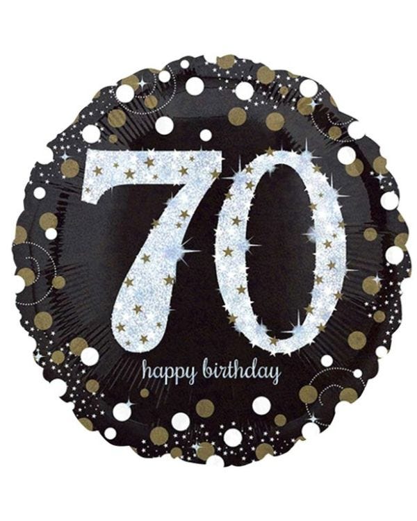 Sparkling Celebration 70th Birthday Balloon - 18&quot; Foil