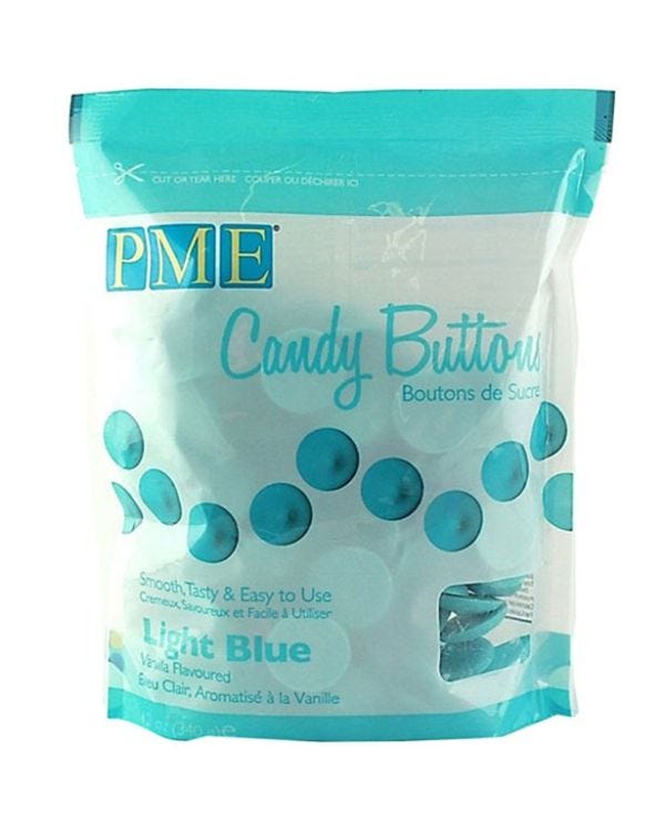 PME Candy Buttons - Light Blue - Vanilla Flavour