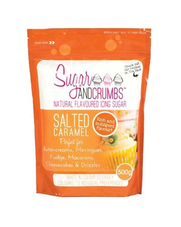 Sugar &amp; Crumbs Salted Caramel Icing Sugar - 500g