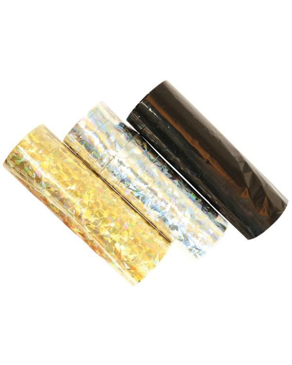 Golden Wishes Paper Streamers - 18 coils (3pk)