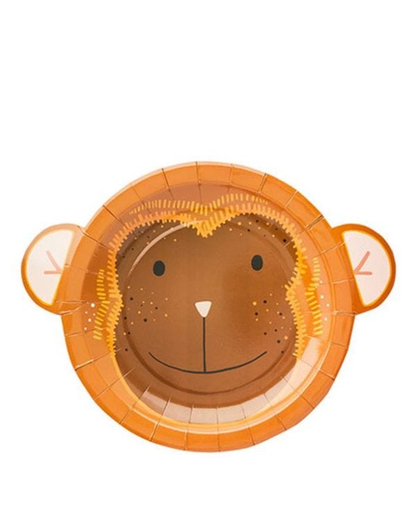 Snappy Monkey Paper Plates (8pk)