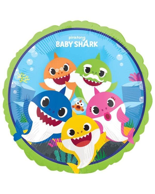 Baby Shark Foil Balloon - 18&quot;
