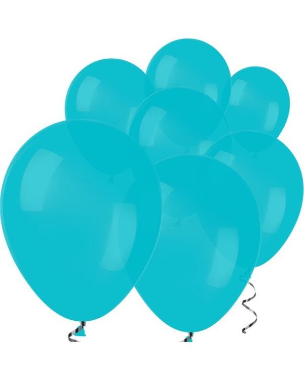 Turquoise Blue Mini Balloons - 5&quot; Latex Balloons (100pk)