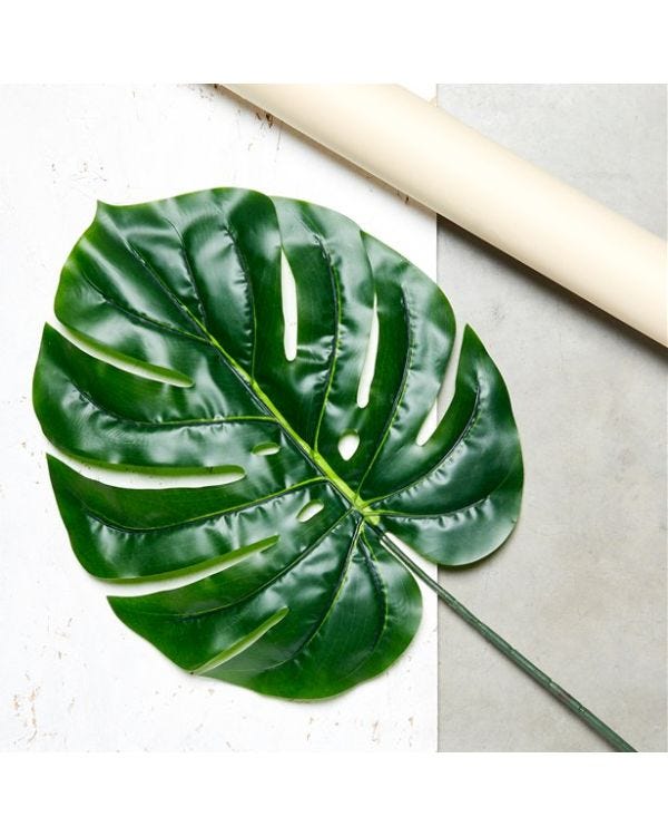 Giant Philo Green Tropical Leaf Decoration