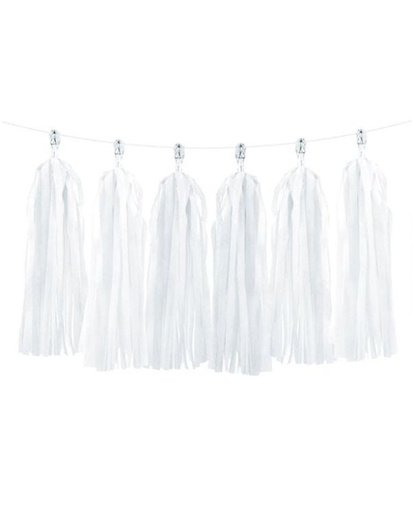 White Tassel Garland Decoration - 1.5m