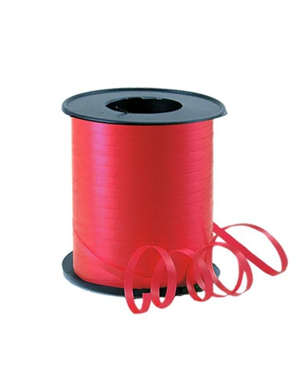 Red Curling Balloon Ribbon - 91m