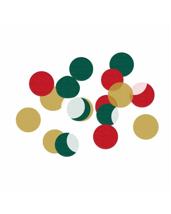 Red &amp; Green Mix Tissue Paper Confetti - 10g