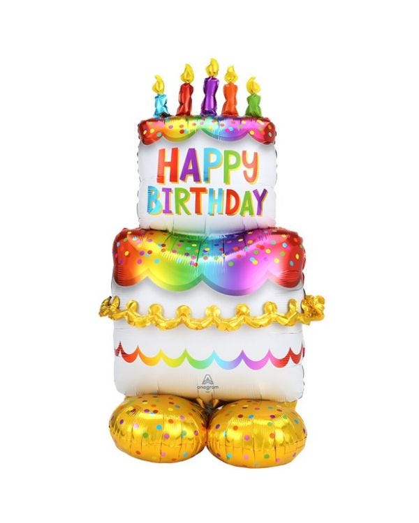 Cake AirLoonz Air Fill Foil Balloon - 53&quot;