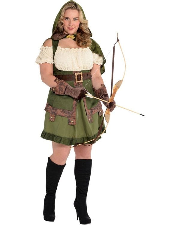 Robin Hoodie Dress - Adult Costume