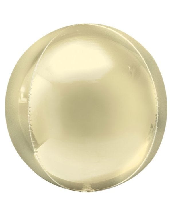 Pastel Yellow Orbz Balloon - 16&quot; Foil