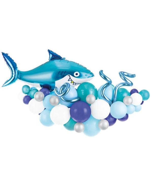 Shark Balloon Arch Garland - 42 Balloons
