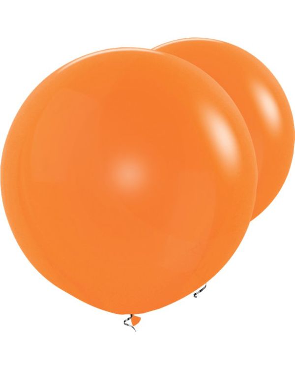 Orange Giant Balloons - 36&quot; Latex (2pk)