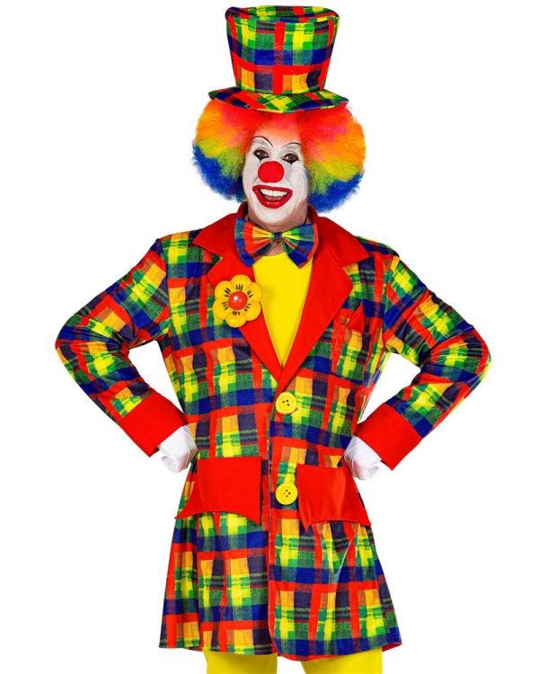 Clown Coat - Adult Costume