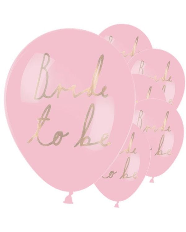 Bride To Be Balloons - 12&quot; Latex (6pk)