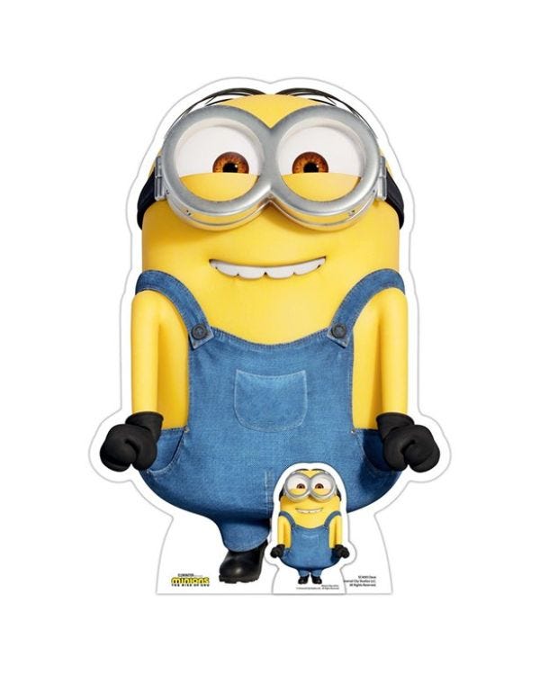 Minions 2 Dave Excited Mini Cardboard Cutout - 78cm