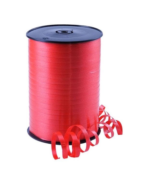 Red Curling Balloon Ribbon - 500m