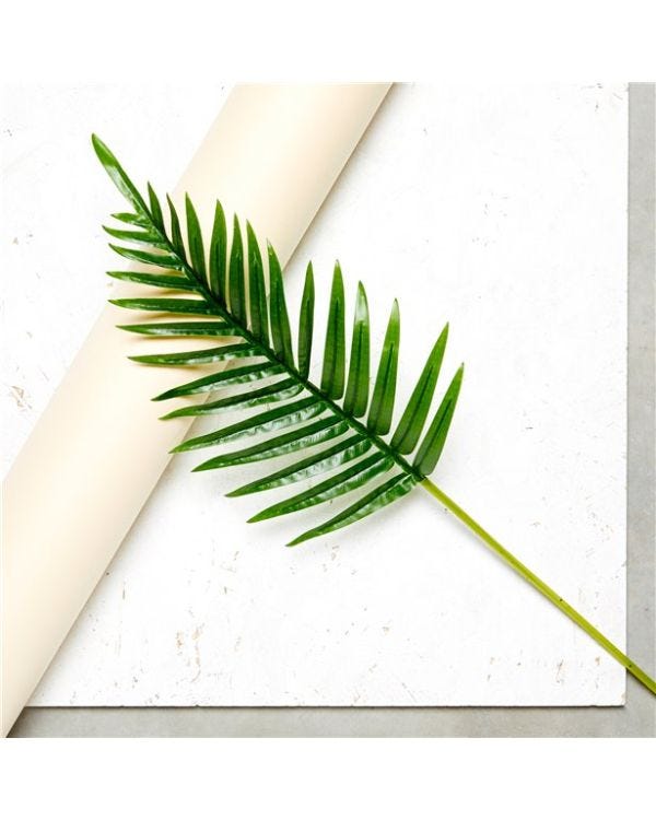 Fern Palm Green Leaf Decoration - 65cm