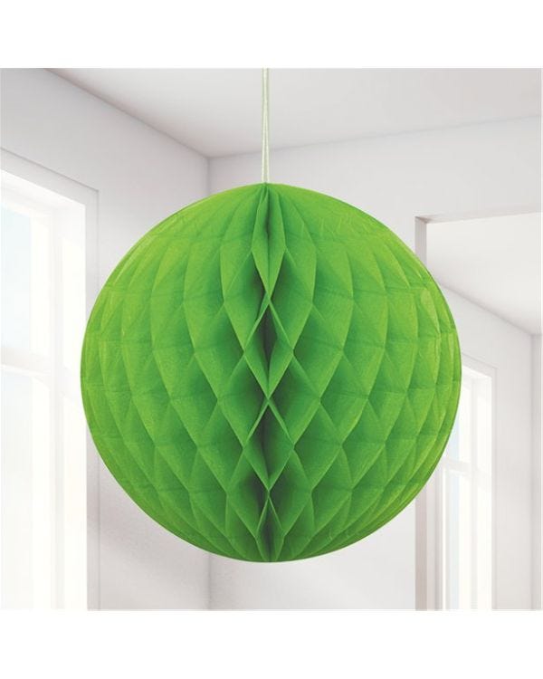 Lime Green Honeycomb Ball Decoration - 20cm