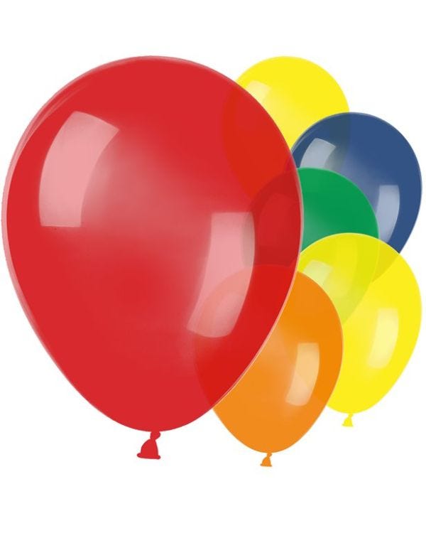 Assorted Colour Metallic Latex Balloons - 11&quot; (10pk)