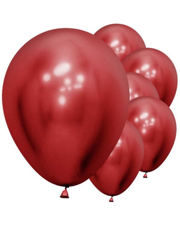 Reflex Red Balloons - 18&quot; Latex (15pk)