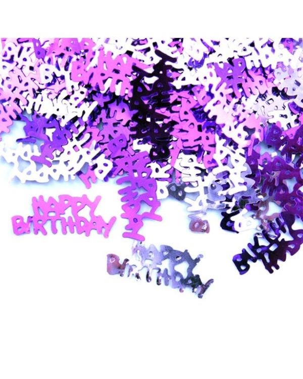 Pink Happy Birthday Confetti (14g pack)