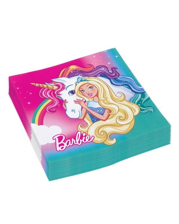 Barbie Dreamtopia Paper Napkins - 33cm (16pk)