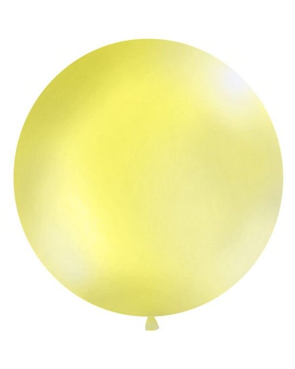 Pastel Yellow Giant Latex Balloon - 1m